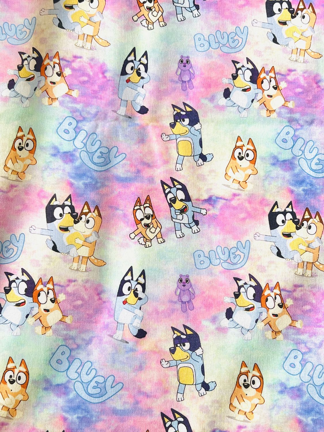 Bluey, Paint Splatter | Custom Quilting Cotton | 145cm wide