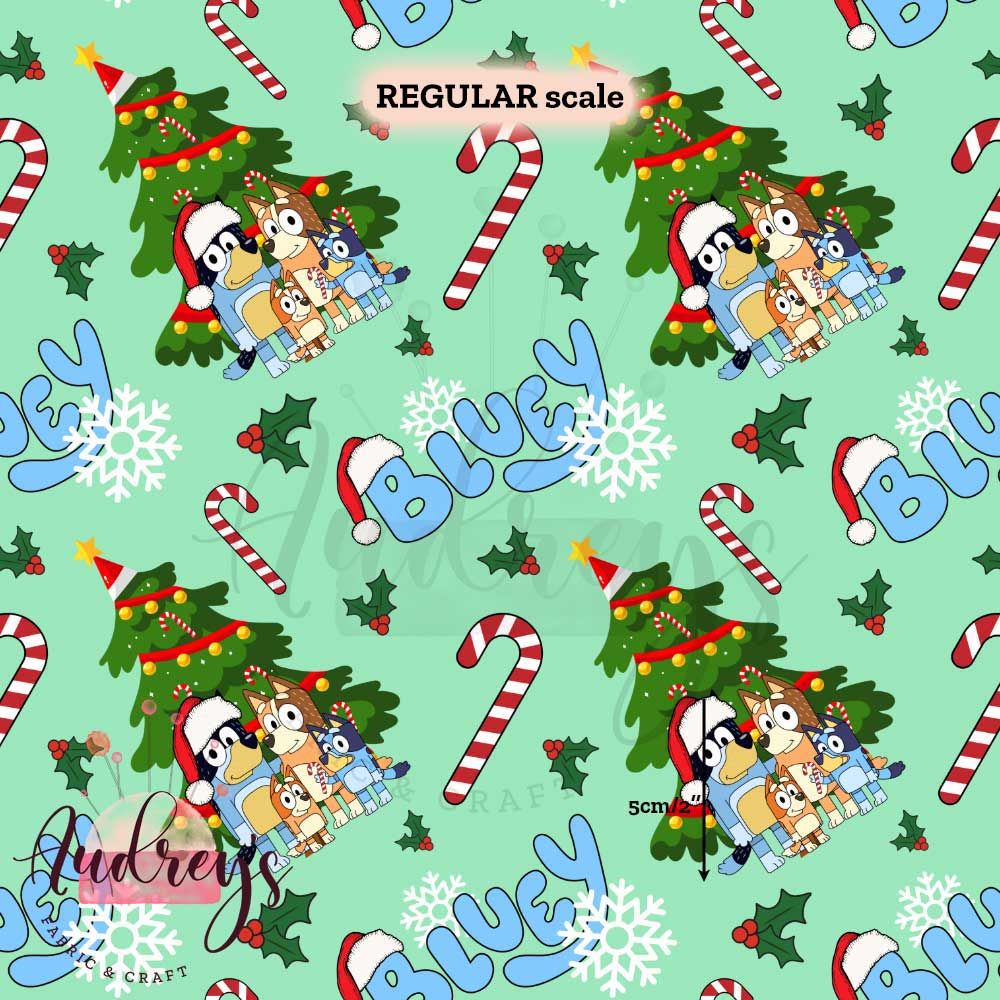 Bluey Xmas Family Portrait | PRE-ORDER | Choose Your Own Base