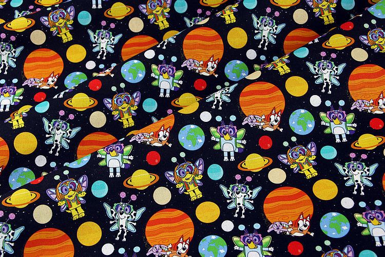 Bluey Space | Custom Quilting Cotton | 145cm wide
