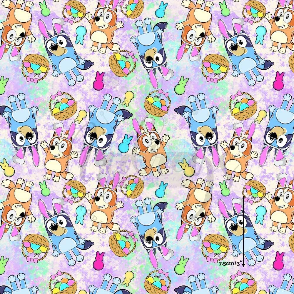 Bluey Easter | Digital Print Custom Cotton Woven | 145cm wide