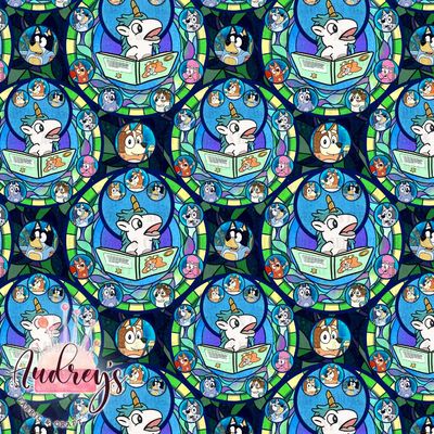 Bluey Stained Glass, Unicorse | PRE-ORDER | Choose Your Own Base