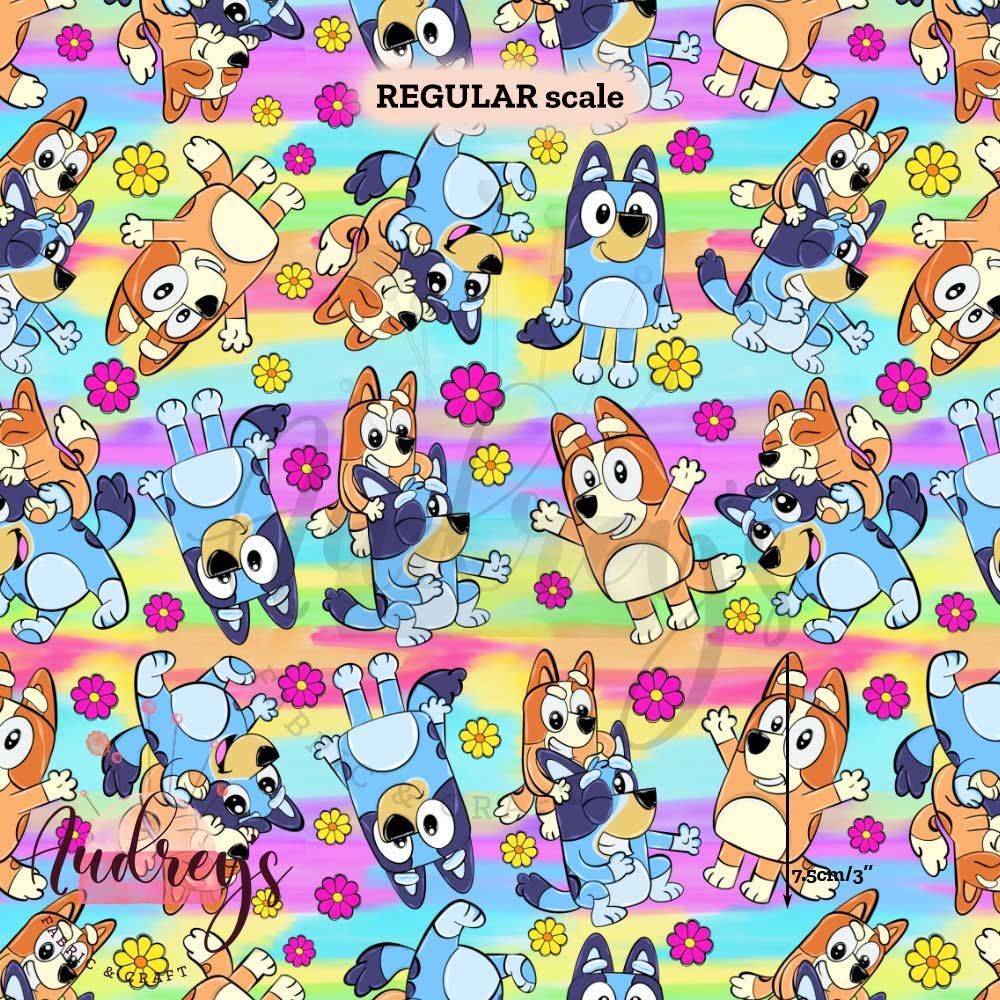Bluey, Cheeky | Digital-Print Custom PUL Waterproof Fabric | 150cm wide