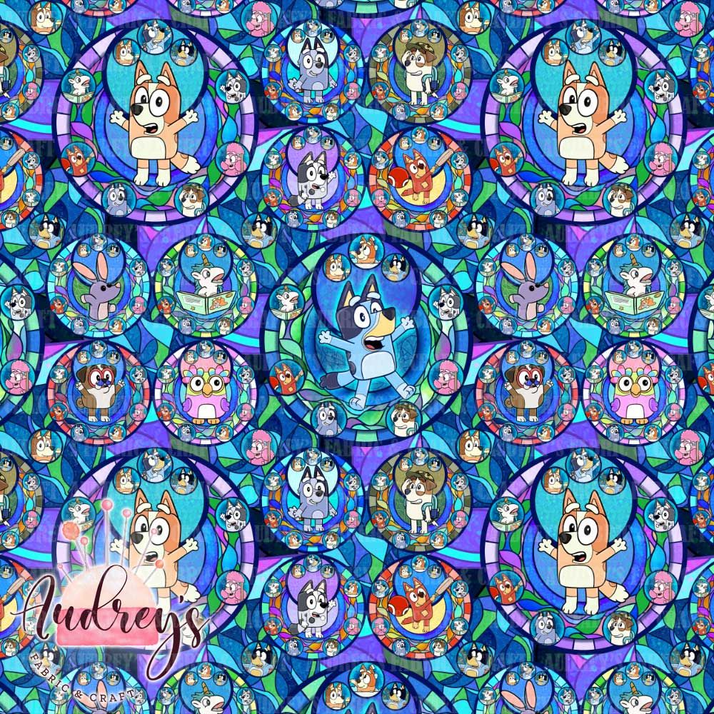 Bluey Stained Glass, All | PRE-ORDER | Choose Your Own Base