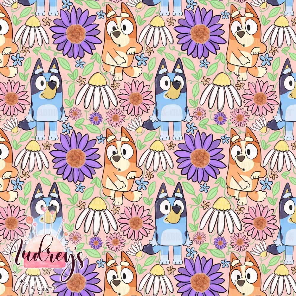 Bluey &amp; Bingo Bloom, Peach | PRE-ORDER | Choose Your Own Base