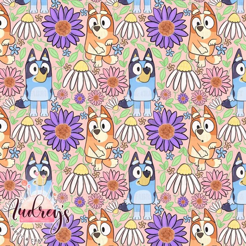 Bluey &amp; Bingo Bloom, Peach | PRE-ORDER | Choose Your Own Base