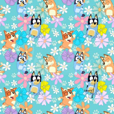Bluey, Dance! | Digital-Print Custom PUL Waterproof Fabric | 150cm wide