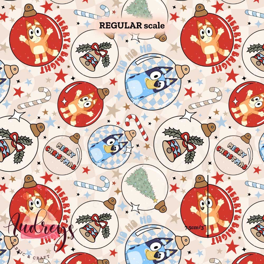 Bluey Xmas Baubles | PRE-ORDER | Choose Your Own Base