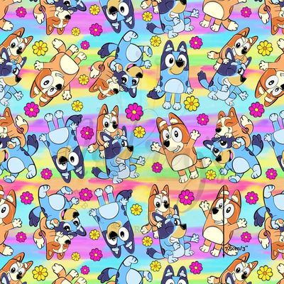 Bluey, Cheeky | Digital-Print Cotton Lycra 240gsm | 150cm wide