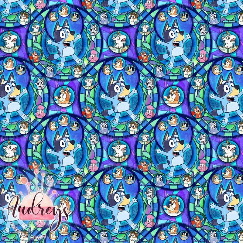 Bluey Stained Glass, Bluey | PRE-ORDER | Choose Your Own Base