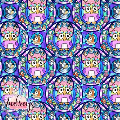 Bluey Stained Glass, Chattermax | PRE-ORDER | Choose Your Own Base