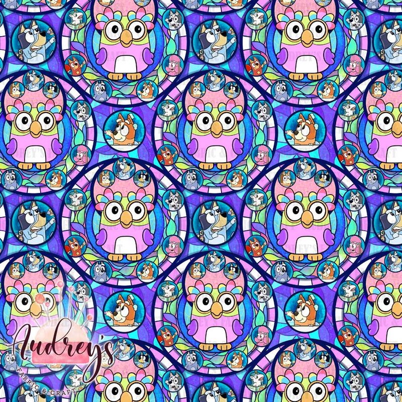 Bluey Stained Glass, Chattermax | PRE-ORDER | Choose Your Own Base