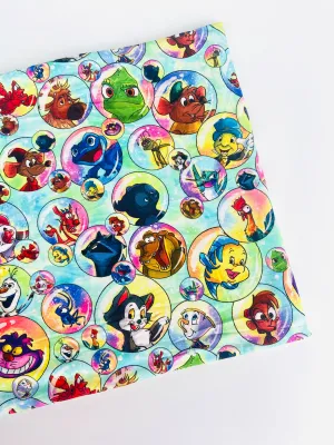 Favourite Sidekicks | Digital Print Custom Modal Spandex Lycra Fabric, 260gsm