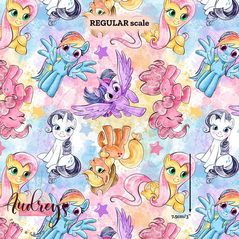 My Little Pony, Shine | Digital Print Custom Cotton Woven | 145cm wide