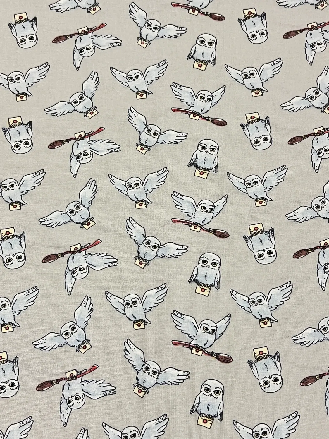 Hedwig Cream, Harry Potter | Licensed Quilting Cotton | 112cm wide