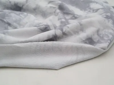 Grey Tie-dye | Stretch French Terry Knit Fabric | 180cm Wide