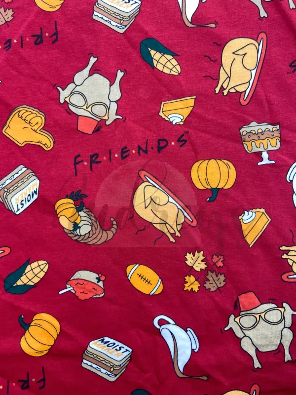 Friends, Icons | Licensed Cotton Lycra Fabric, 180gsm