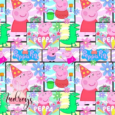 Peppa Pig | Digital-Print Custom Cotton Woven | 145cm wide