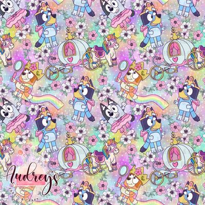 Bluey, Queens | Digital-Print Custom Cotton Woven | 145cm wide