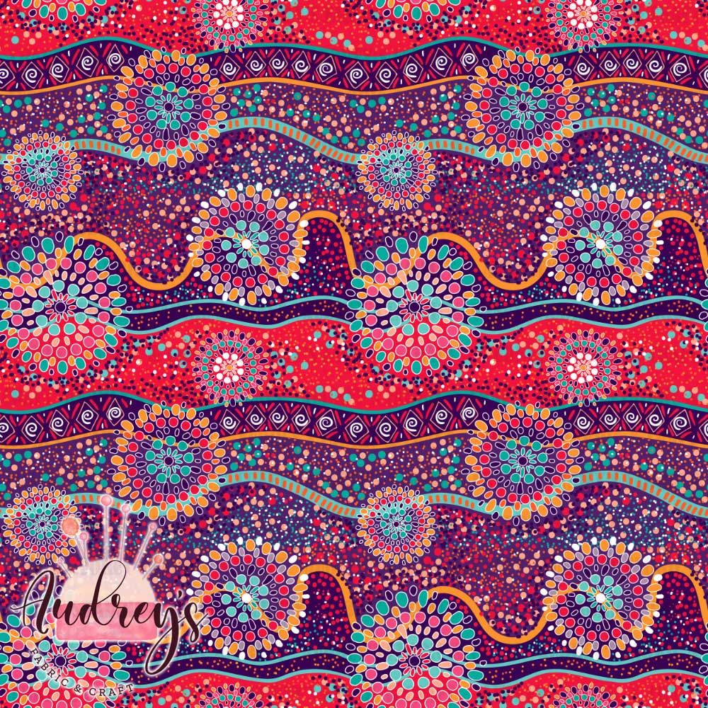 Blooming, Warm | Digital-Print Custom Cotton Woven | 145cm wide