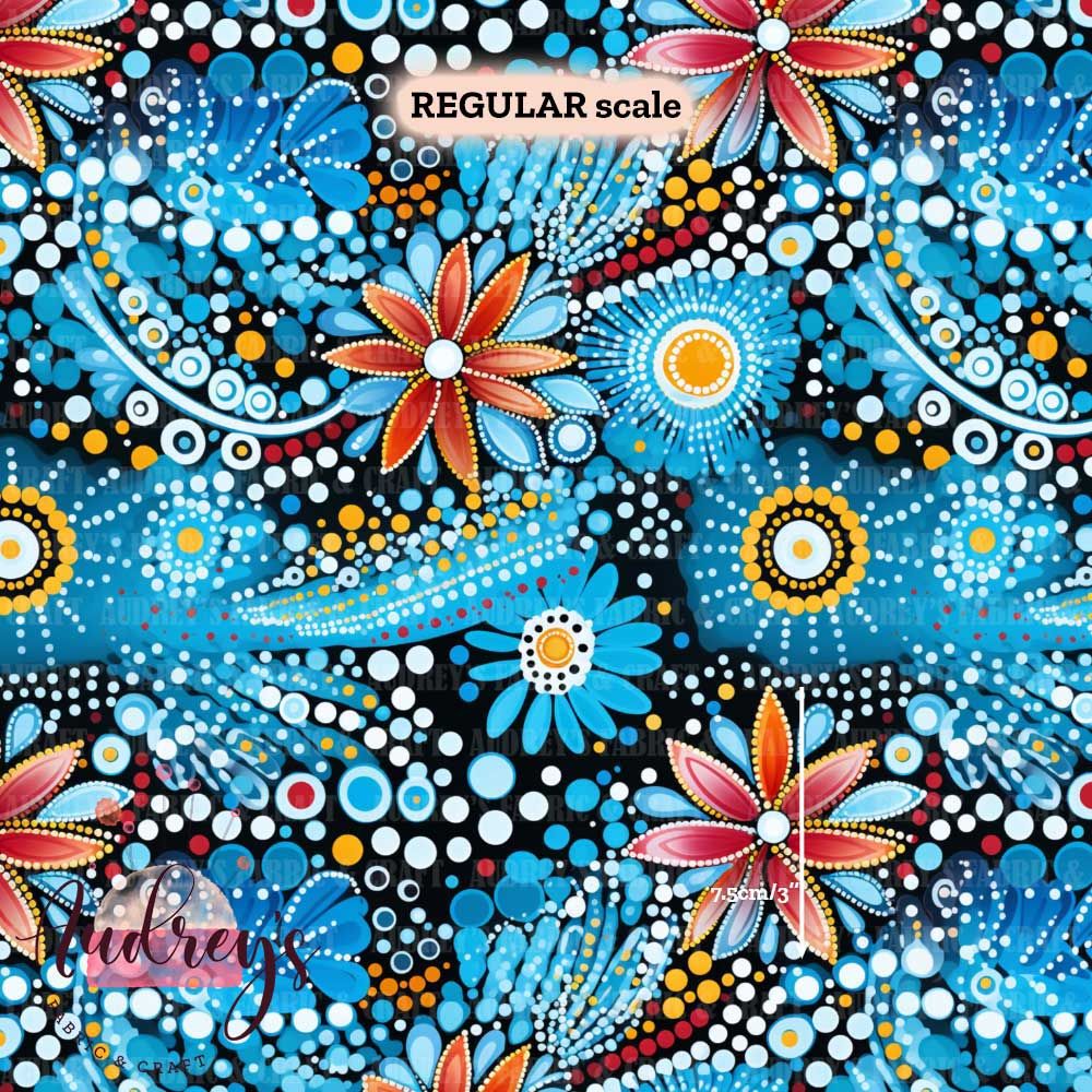 Dot Painting, Memories | Digital-Print Custom Cotton Woven | 145cm wide