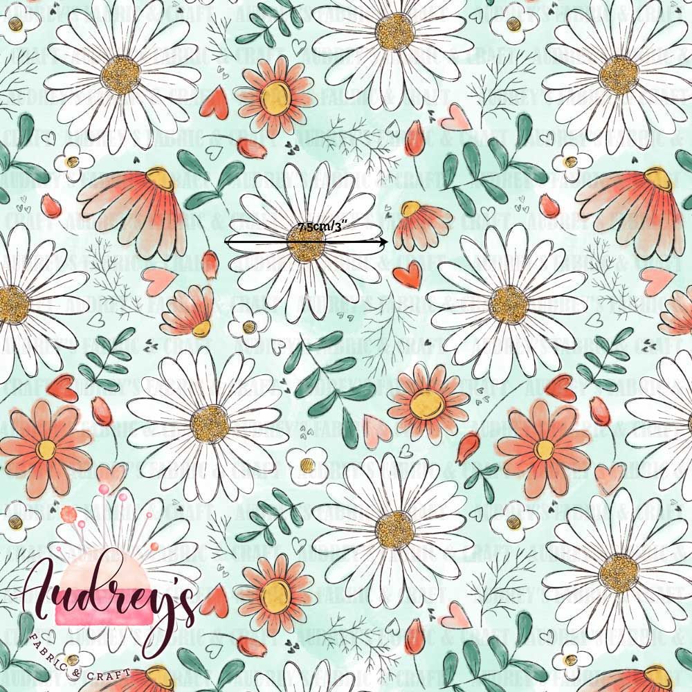 Ava, Springtime | Digital-Print Custom Cotton Woven | 145cm wide