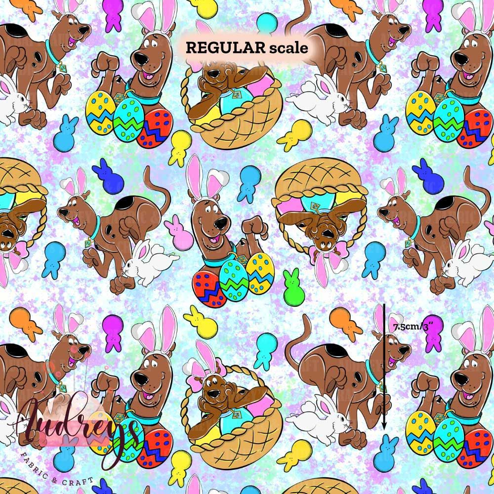 Scooby Doo, Easter | Digital-Print Custom Cotton Woven | 145cm wide