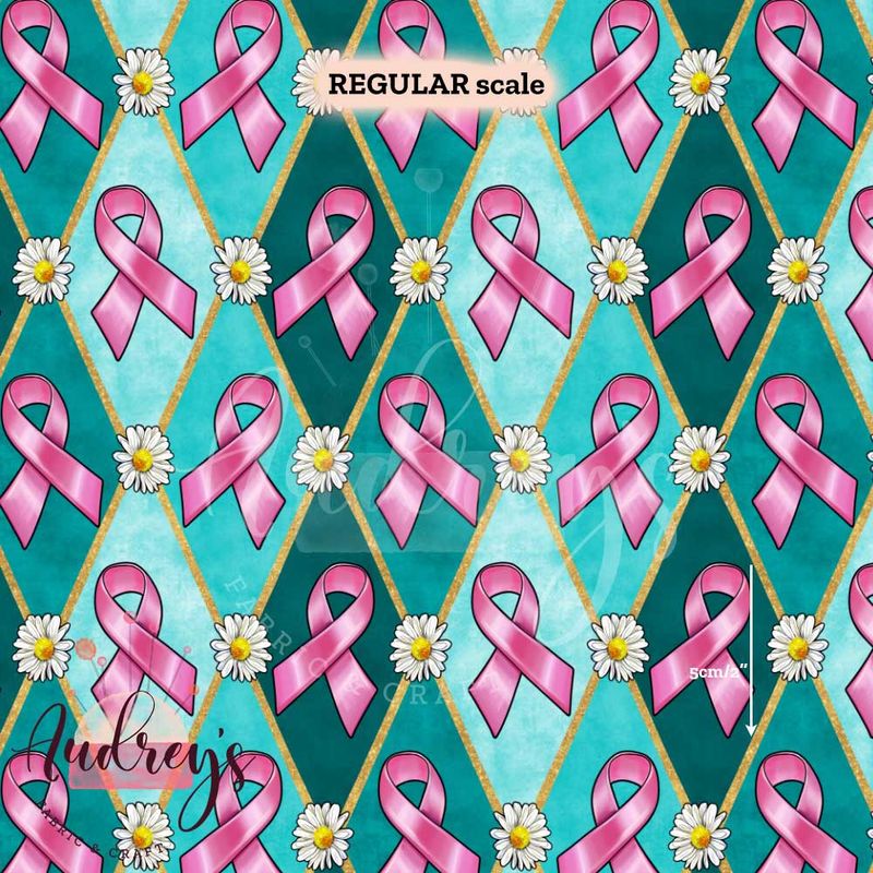 Pink Ribbons | Digital-Print Custom Cotton Woven | 145cm wide