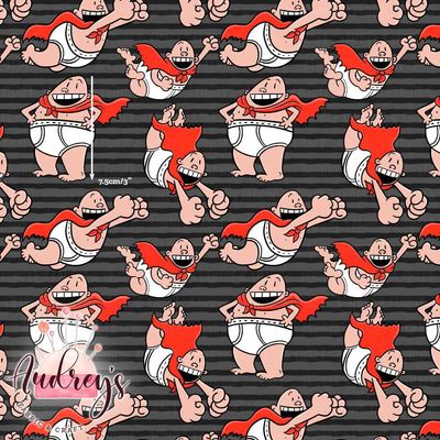 Captain Underpants | Digital-Print Custom Cotton Woven | 145cm wide