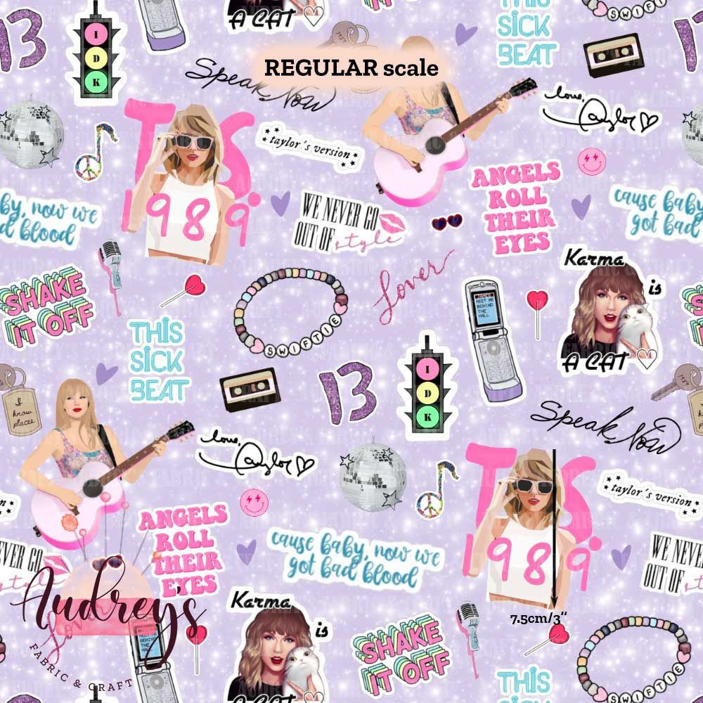 TS, Collage | Digital-Print Custom Cotton Lycra 240gsm | 150cm wide