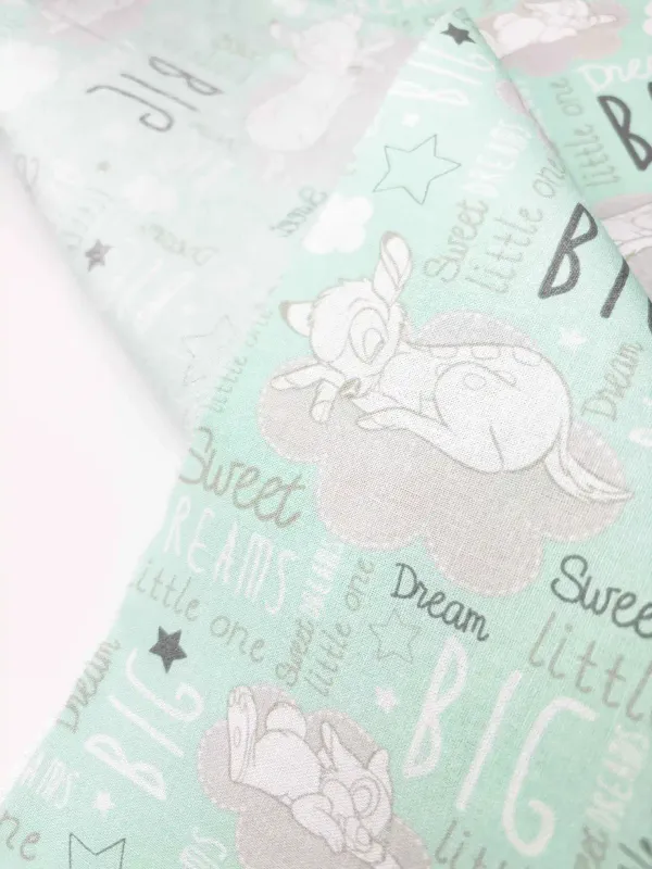 Bambi &amp; Thumper, Sweet Dreams | Licensed Quilting Cotton | 145cm wide