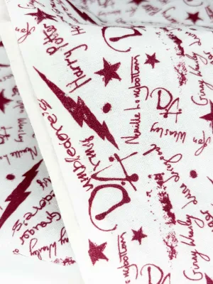 Harry Potter Script | Extra-Wide Licensed Quilting Cotton | 145cm wide