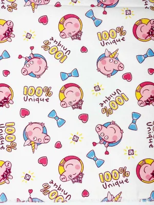 Peppa&#39;s Unicorn Party | Licensed Quilting Cotton | 112cm wide