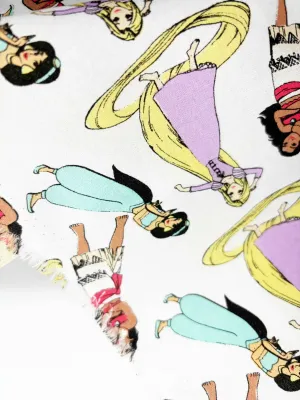 Princesses Tossed | Licensed Quilting Cotton | 145cm wide
