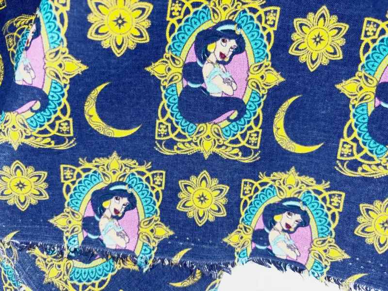 Jasmine, Moonlit Frames | Extra-Wide Licensed Quilting Cotton | 145cm wide