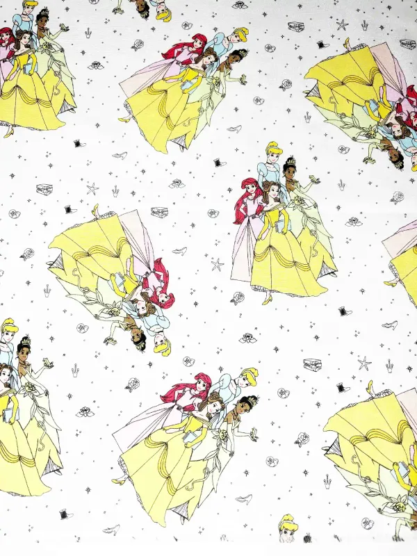 Princesses Bejeweled | Licensed Quilting Cotton | 112cm wide