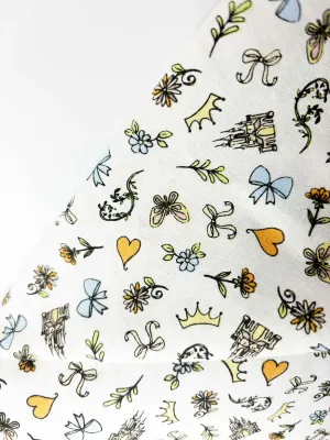 Princess Accessories | Extra-Wide Licensed Quilting Cotton | 145cm wide