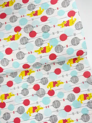 Pooh&#39;s Balloon Jamboree | Licensed Quilting Cotton | 145cm wide