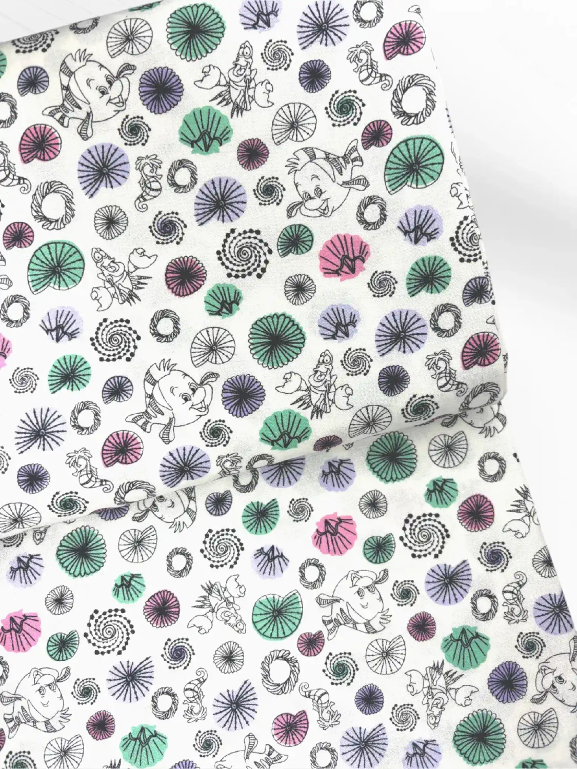 The Little Mermaid, Flounder&#39;s Reef | Licensed Quilting Cotton | 112cm wide