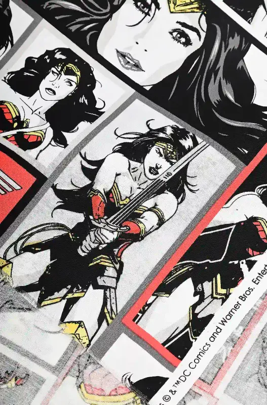 Wonderwoman, Collage | Licensed Quilting Cotton | 112cm Wide