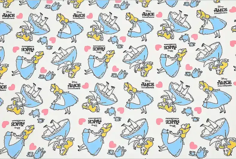 Alice in Wonderland | Lightweight Cotton Canvas | 140cm wide