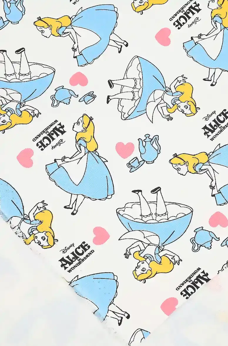 Alice in Wonderland | Lightweight Cotton Canvas | 140cm wide