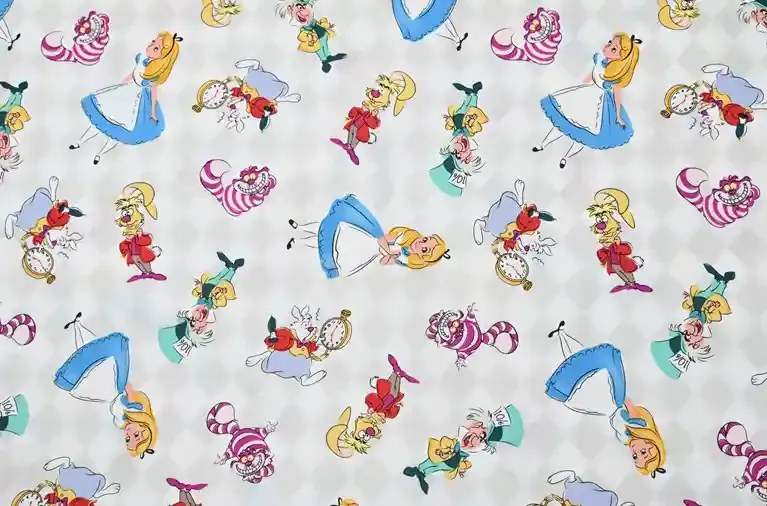 Alice in Wonderland, Diamonds | Licensed Quilting Cotton | 112cm Wide