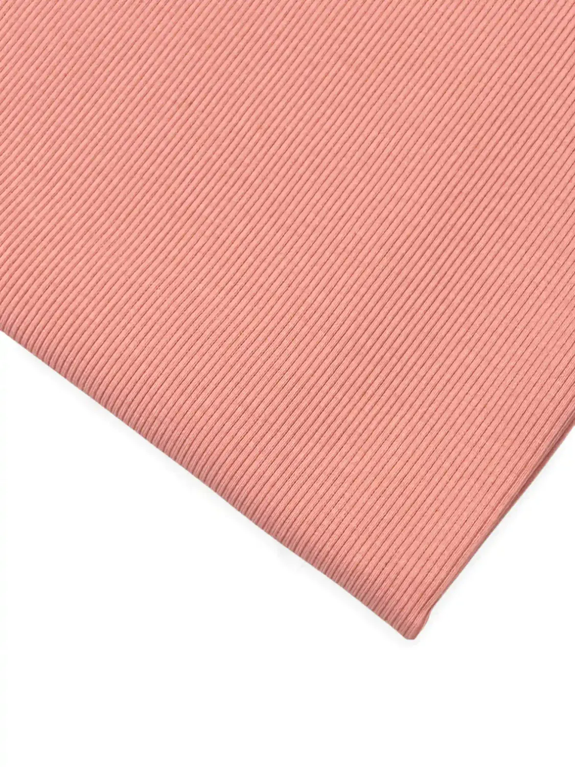 Light Coral Pink | 2x2 Ribbing | 128cm Wide