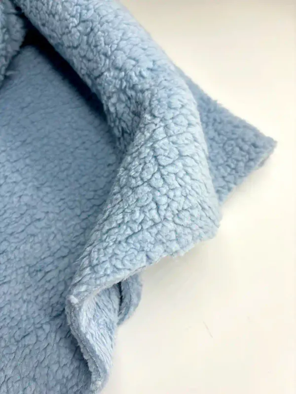Dusty Blue | Sherpa Fleece Cuddle Plush Fleece | 188cm Wide