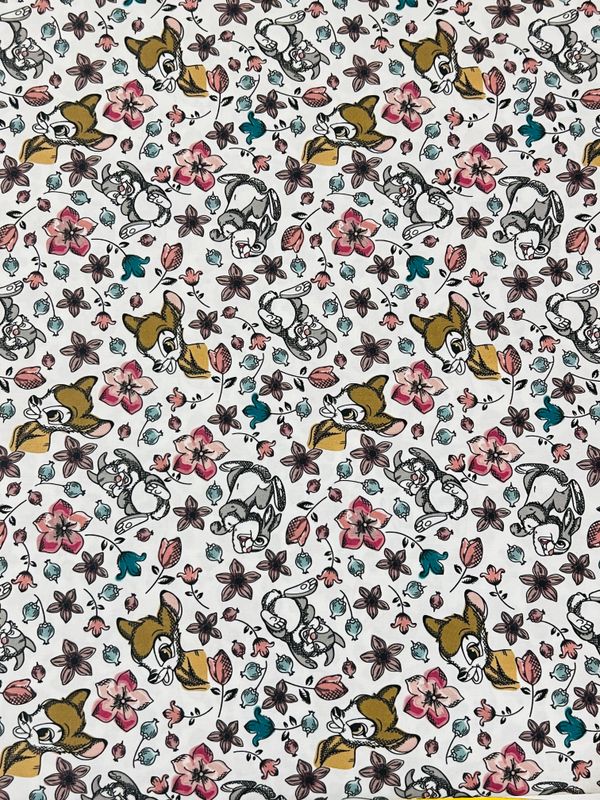 Bambi &amp; Thumper | Premium Stretch Cotton Poplin | 148cm Wide