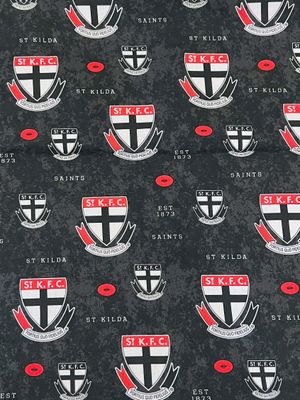 St Kilda Saints AFL | Licensed Quilting Cotton | 112cm Wide