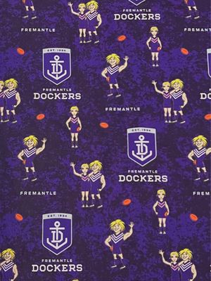 Fremantle Dockers AFL | Licensed Quilting Cotton | 112cm Wide