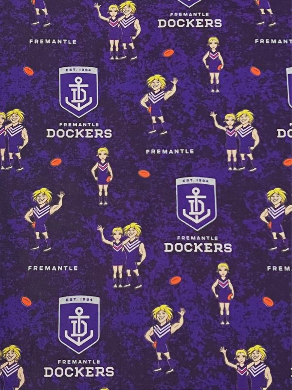 Fremantle Dockers AFL | Licensed Quilting Cotton | 112cm Wide