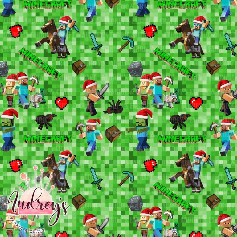 Minecraft Pixels, Christmas | PRE-ORDER | Choose Your Own Base