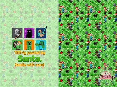 Minecraft Xmas | PRE-ORDER, Santa Sack | Choose Your Own Base